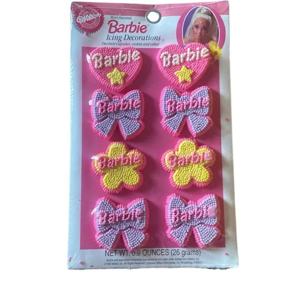 Vintage Barbie Party and baking Supplies NEW